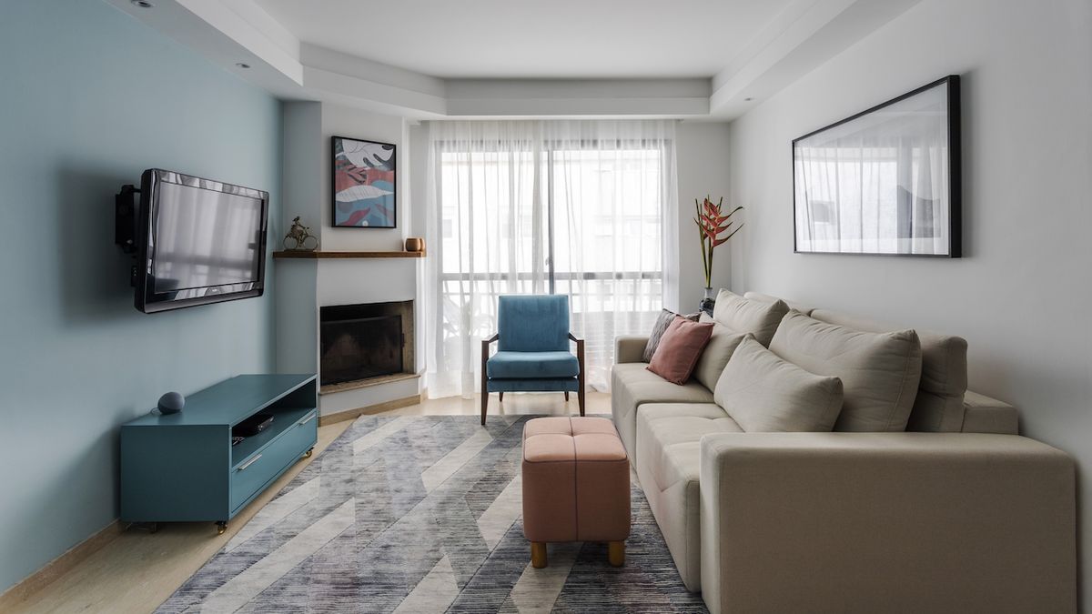 Jemné pastelové barvy dodaly staršímu bytu nádech útulnosti i moderní styl